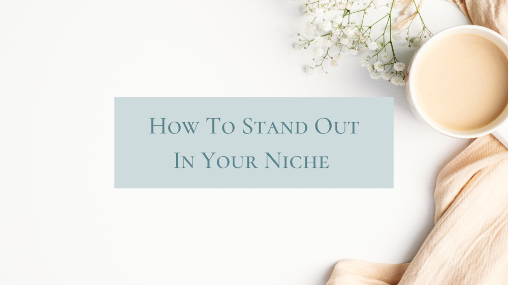 How To Stand Out In Your Niche How To Stand Out In Your Niche